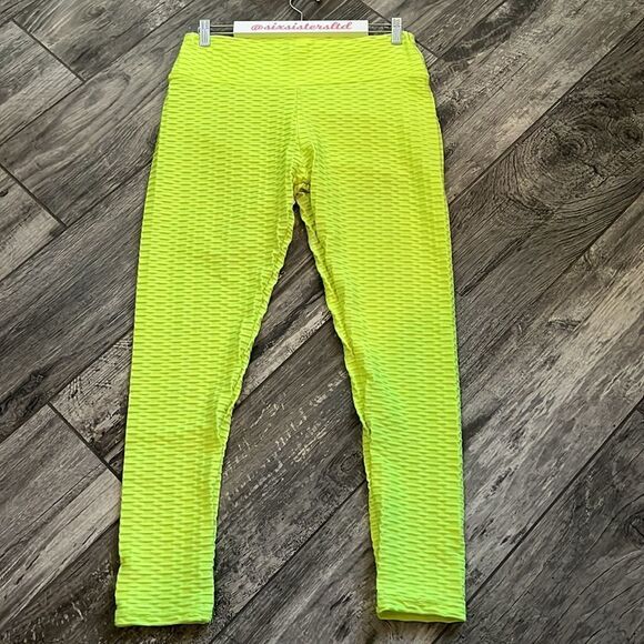 Brazilian butt enhancing leggings textured fabric sexy TikTok slimming SZ XXL - Picture 5 of 10